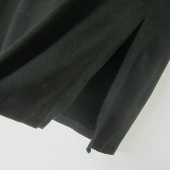 Eileen Fisher Midi Skirt Plus Size 3X Black Knit Stretch Tencel Stretch FLAW - Picture 4 of 9